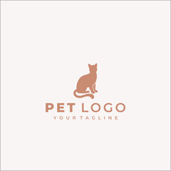 Cat Pet Shop Logo Vector &ndash; Cute and Friendly Animal Logo Design