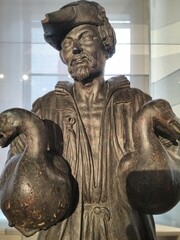 Nuremberg, Germany 10.19.2019: Little Gooseman Fountain, probably by Hans Peisser