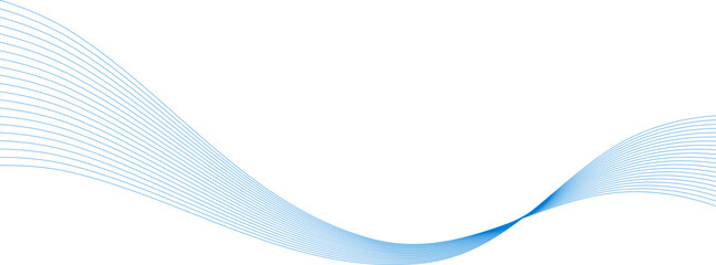 abstract blue wave line