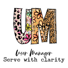 User Manager Serve with Clarity  Colorful Design with Leopard and Floral Patterns