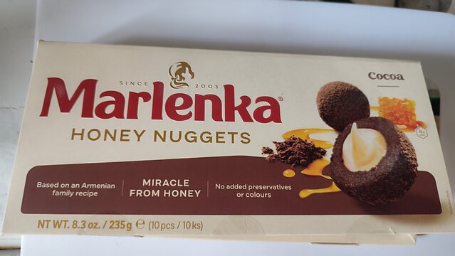 November 1 2024 Prague Czech Republic Europe, Marlenka honey nuggets,round cake with chocolate, baking, sweet dessert, cooking recipes, food