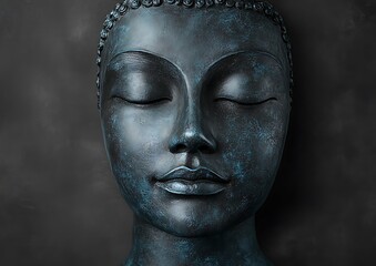Peaceful Buddha head