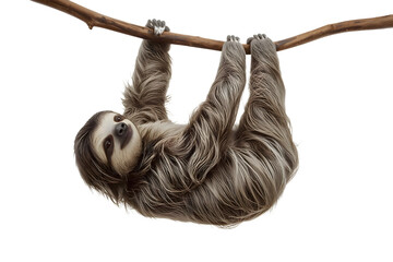 Sloth hanging from a branch