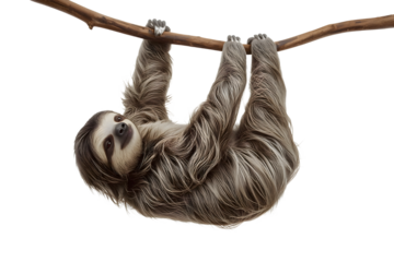 Sloth hanging from a branch