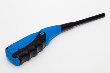 gas stove lighter, featuring a long neck and ergonomic grip, is positioned on a white background.