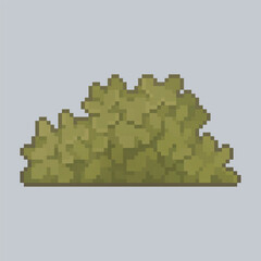 simple bush in pixel art style