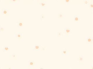 Cute minimalist pastel background with small hearts and polka dots