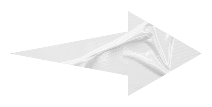 White crumpled paper arrow isolated on transparent background - Powered by Adobe