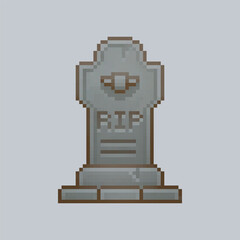 RIP Tombstone in pixel art style
