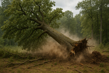 
falling tree