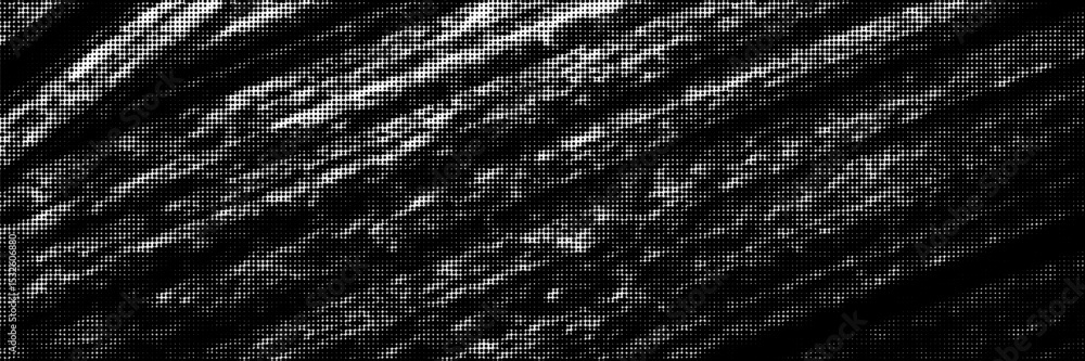 Aufkleber halftone effect background with organic stone texture. gritty retro monochrome vector gradient. back