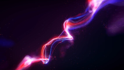 Swirl Lights Trail Wallpaper/
Illustration of colorful and vivid swirling lights trail wallpaper and glowing particles