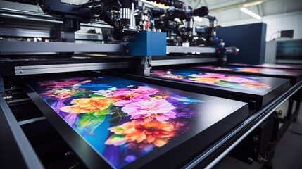A photo of a digital printing machine