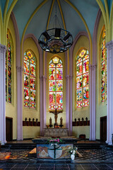 Aniche, France le 13 juin 2025 : Église catholique Saint-Martin à Aniche, petite ville du nord de...
