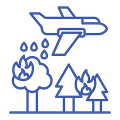 Firefighter Plane Icon