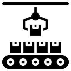 Conveyor glyph icon