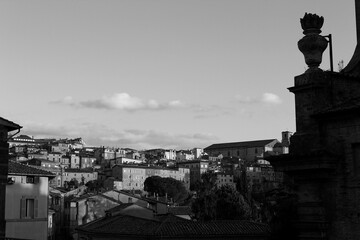 The scenic rooftops of Perugia, Italy with a timeless landscape capturing the charm of historic architecture