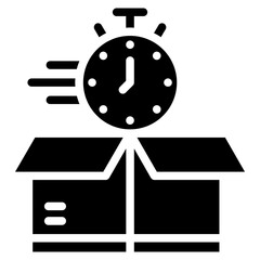 Delivery Time glyph icon