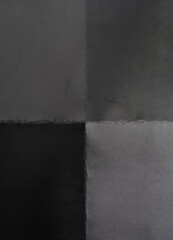 scan of dark matte paper divided into four quadrants by visible vertical and horizontal fold lines. 