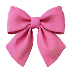 Elegant Pink Bow Shape for Gift Wrapping or Fashion Accessories in Soft Texture and Vibrant Color