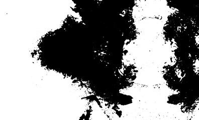 Grunge intertwined texture, threads, lines, wire, veins, monochrome. Grunge old detailed black white texture. Vector background
