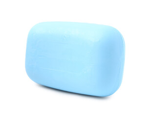 One soap bar isolated on white. Personal hygiene product