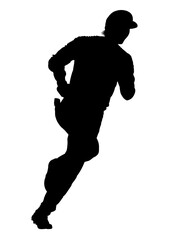 野球選手のシルエット