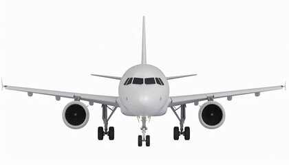 Front View of a Modern Airplane