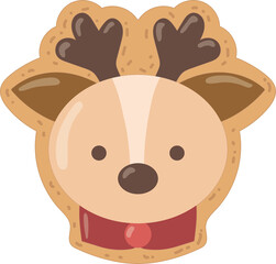 Deer Cookie with Necklace Decoration

