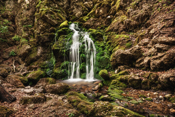 Waterfall and Source of River Skrapez in Povlen Mountains