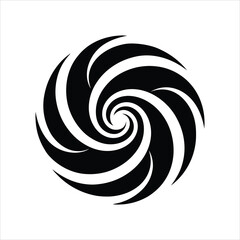 Abstract swirling circle design pattern vector illustration