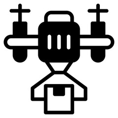 Drone Delivery outline mixed icon