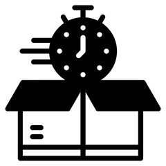 Delivery Time outline mixed icon