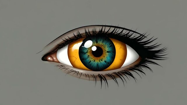 eye of the woman