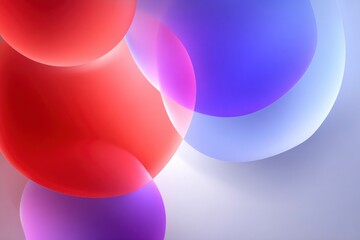 Colorful Composition of Overlapping Semi-Transparent Circles and Shapes
