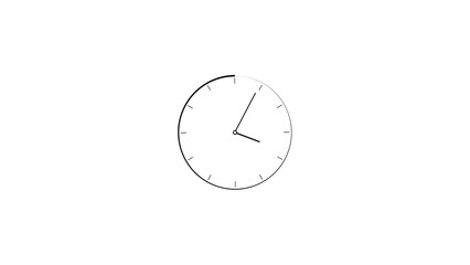 Abstract clock icon illustration. Digital and analog clock 24 hours isolated on white background. and creating a stunning illustration.4k illustration
