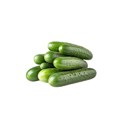 Fresh Green Cucumbers, Stack of Cucumbers, Healthy Vegetables