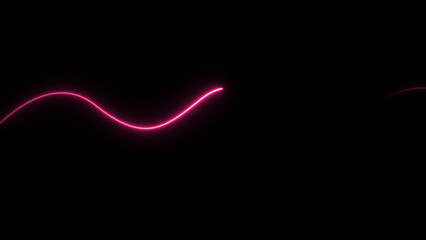 illustration of glowing wave line sliding. abstract neon background. and creating a stunning illustration .4k illustration .	