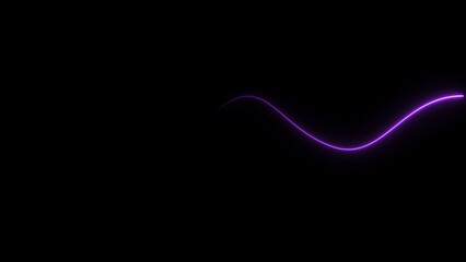 illustration of glowing wave line sliding. abstract neon background. and creating a stunning illustration .4k illustration .