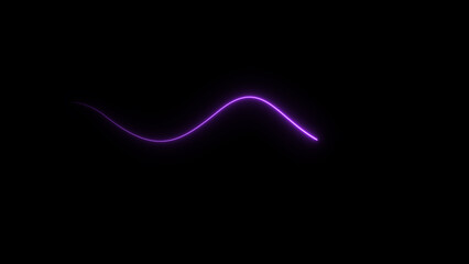 illustration of glowing wave line sliding. abstract neon background. and creating a stunning illustration .4k illustration .