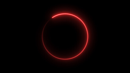 Neon blue circle frame loading icon background illustration in retro style and creating a stunning 4k illustration .