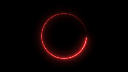 Neon blue circle frame loading icon background illustration in retro style and creating a stunning 4k illustration .