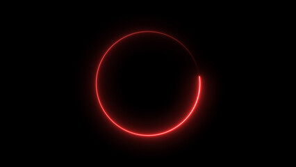 Neon blue circle frame loading icon background illustration in retro style and creating a stunning 4k illustration .