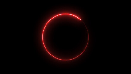 Neon blue circle frame loading icon background illustration in retro style and creating a stunning 4k illustration .