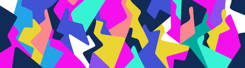  Modern people virtyality futuristic abstract background , multi color horizontal illustration