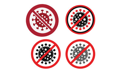 Coronavirus icon set