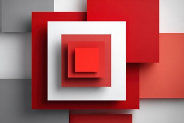 Abstract Creative Representation of Multicolored Square Layers