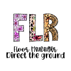 Floor Manager Direct the Ground Floral Leopard Print Design