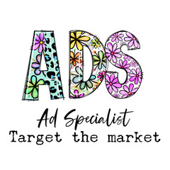 Floral Ad Specialist Design Target Market Print