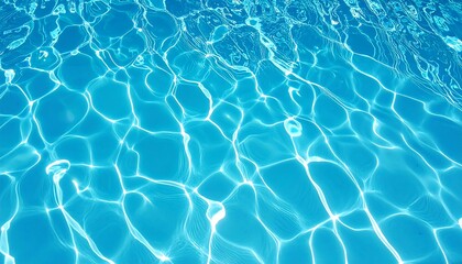 Obraz premium Rippled blue pool water